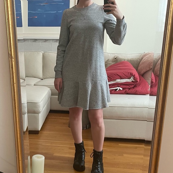 GAP Flounce Sweatshirt Dress - Picture 7 of 9